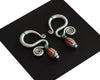 Authentic spiral Miao earrings - Unique Jewelry